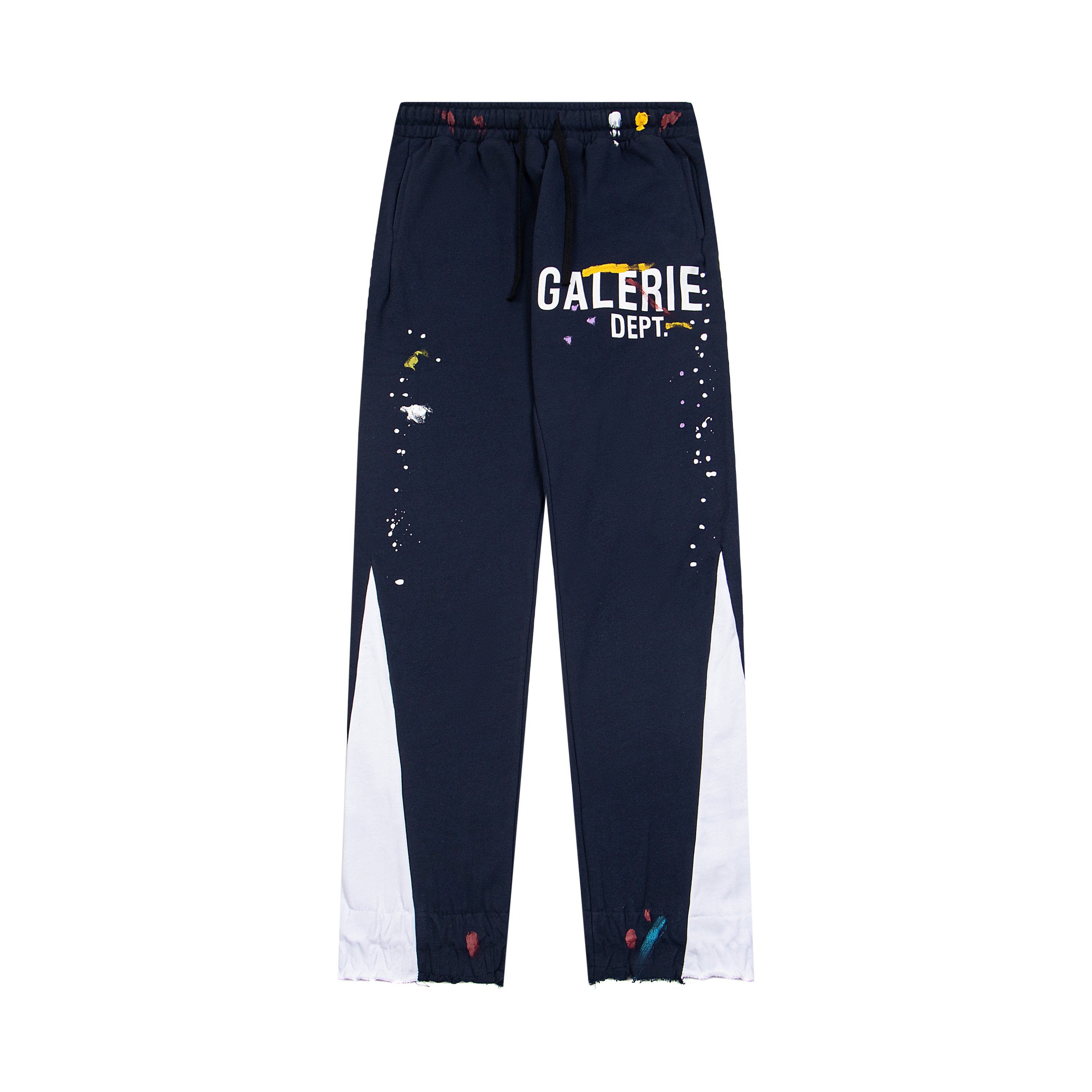 Gallery Dept. Splash Ink Spliced Sweatpants Navy Blue G461#