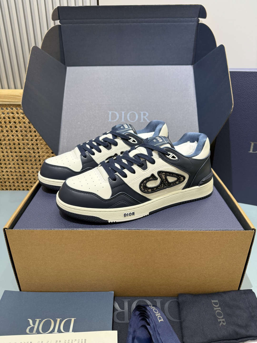 Dior B57 Low Dior Oblique Navy Blue 3SN318ZXU H553