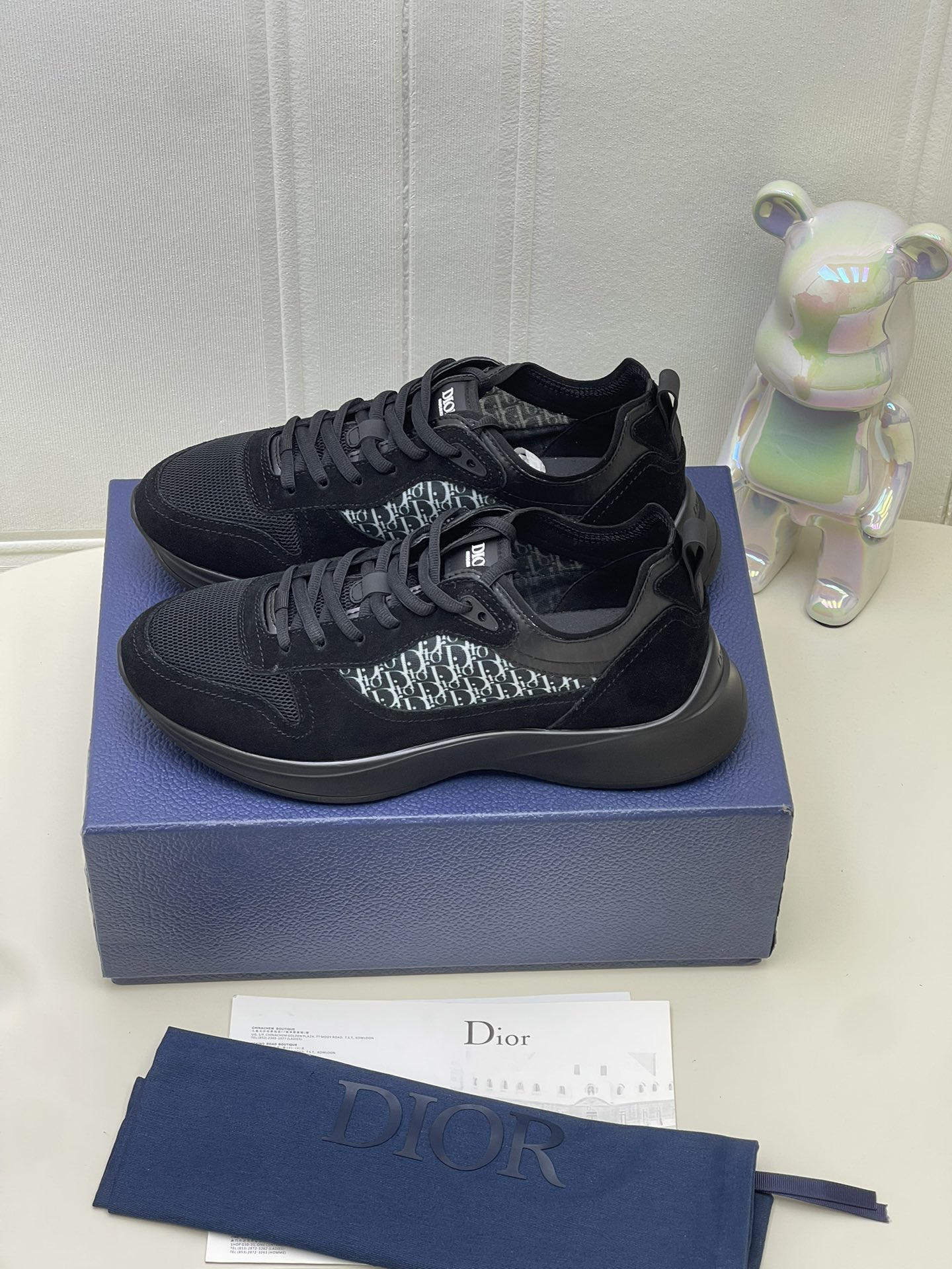 Dior B25 Runner Black Green 3SN283YUH_H900