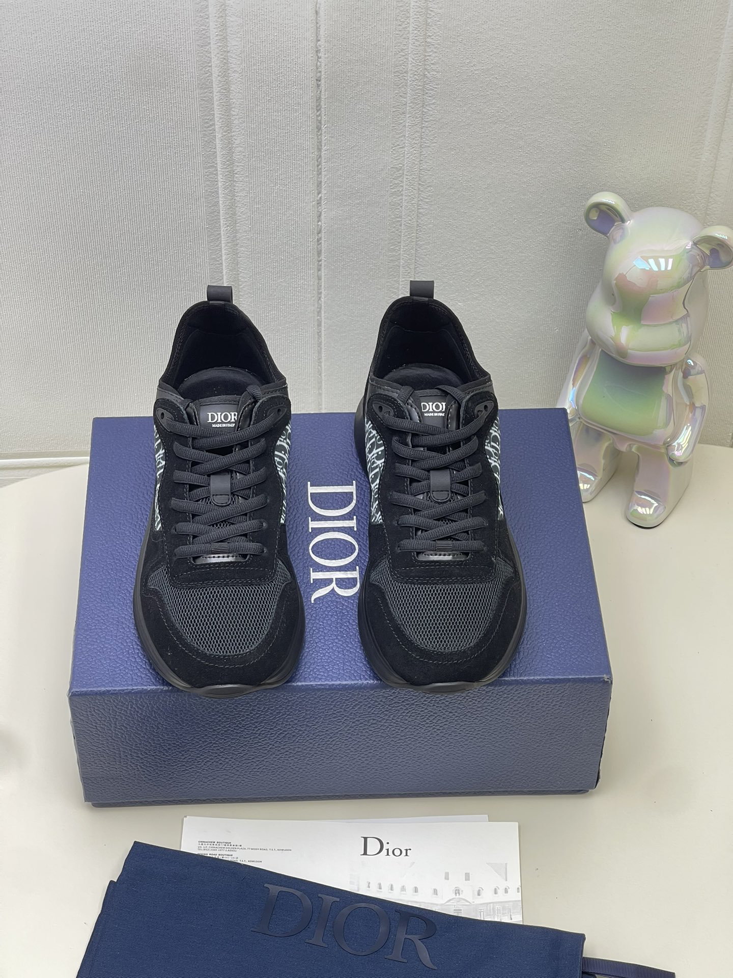 Dior B25 Runner Black Green 3SN283YUH_H900
