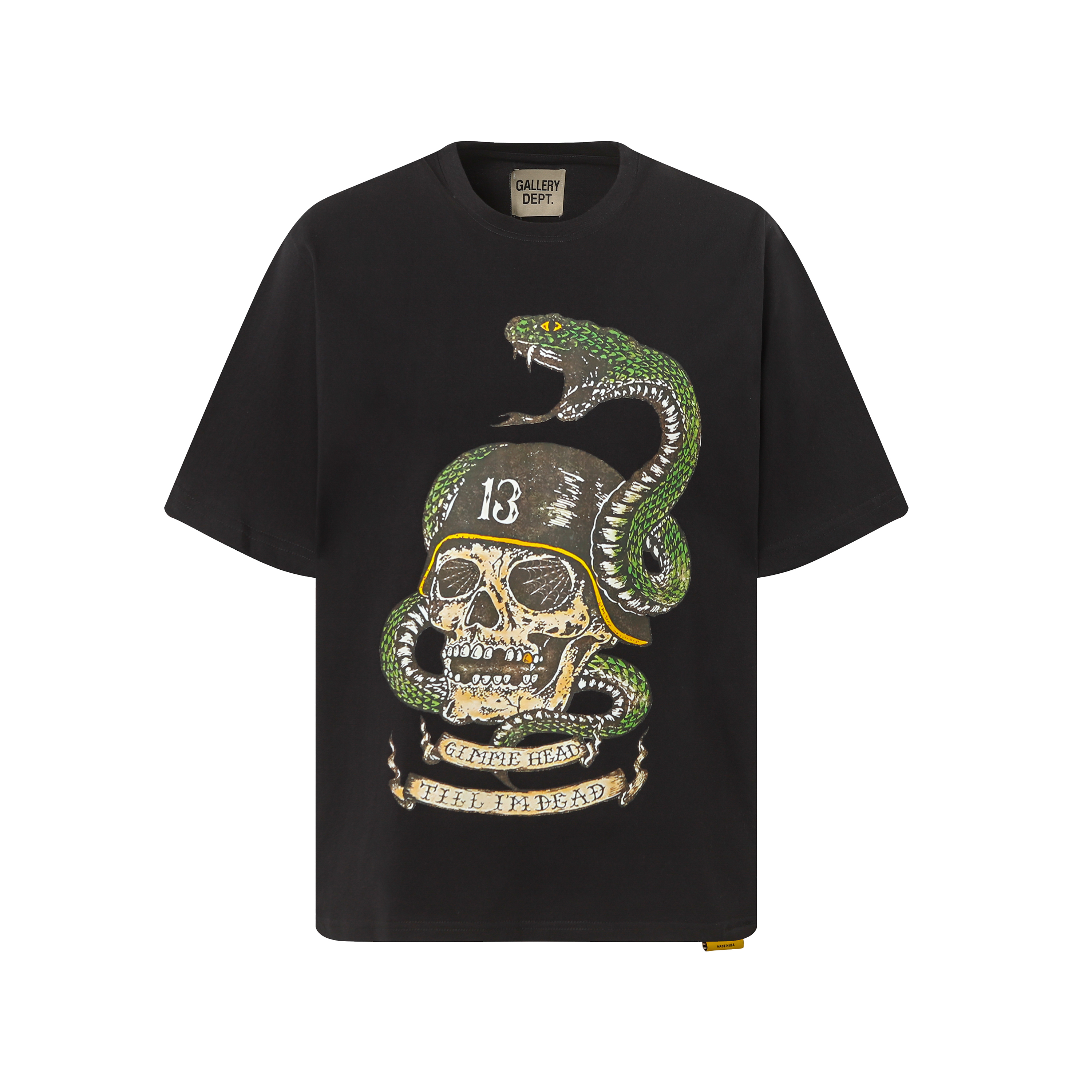 Gallery Dept. Print T-shirt Black D3287