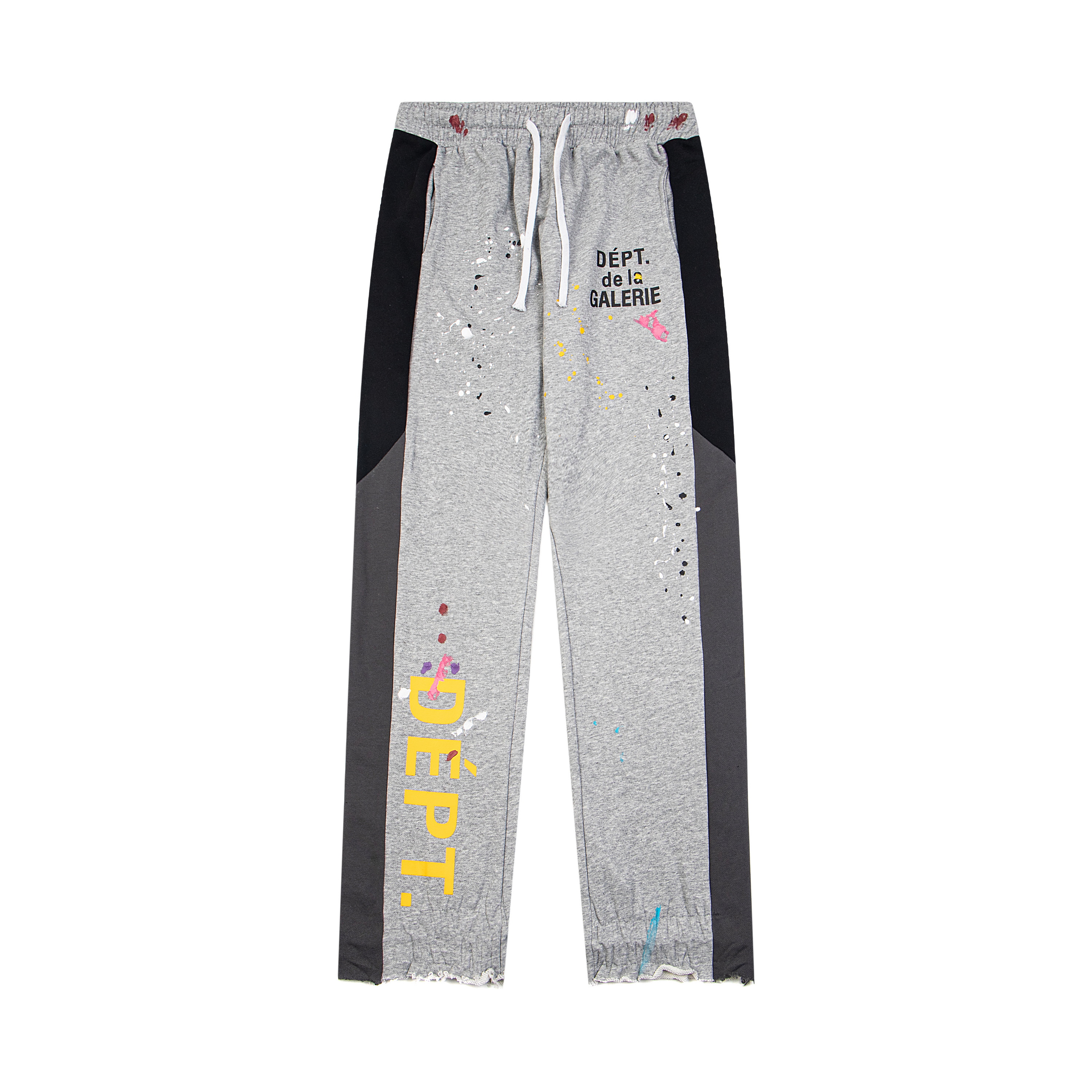 Gallery Dept. Splash Ink Spliced Sweatpants Grey G460#