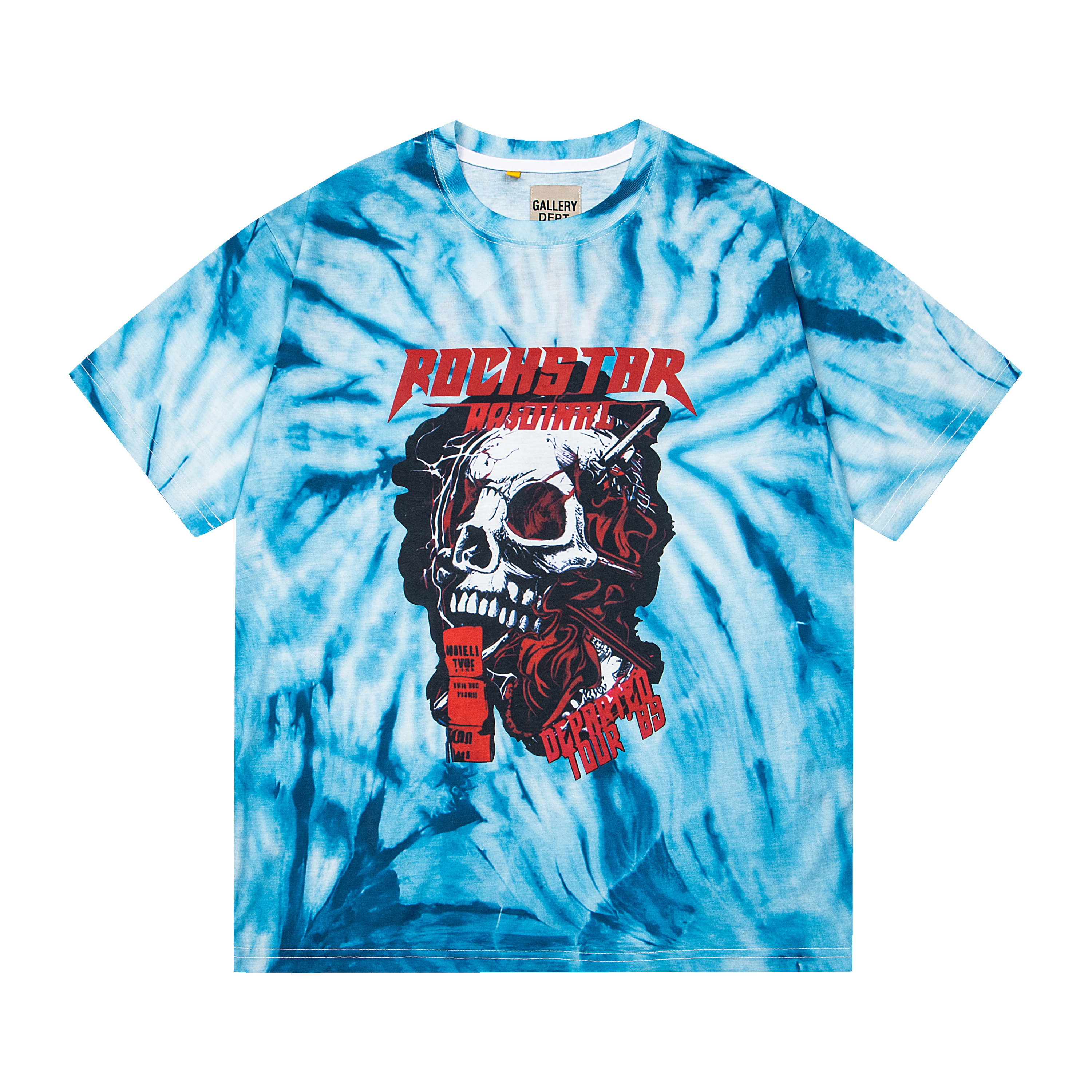 Gallery Dept. Tie-dye Washed T-shirt Blue G475#