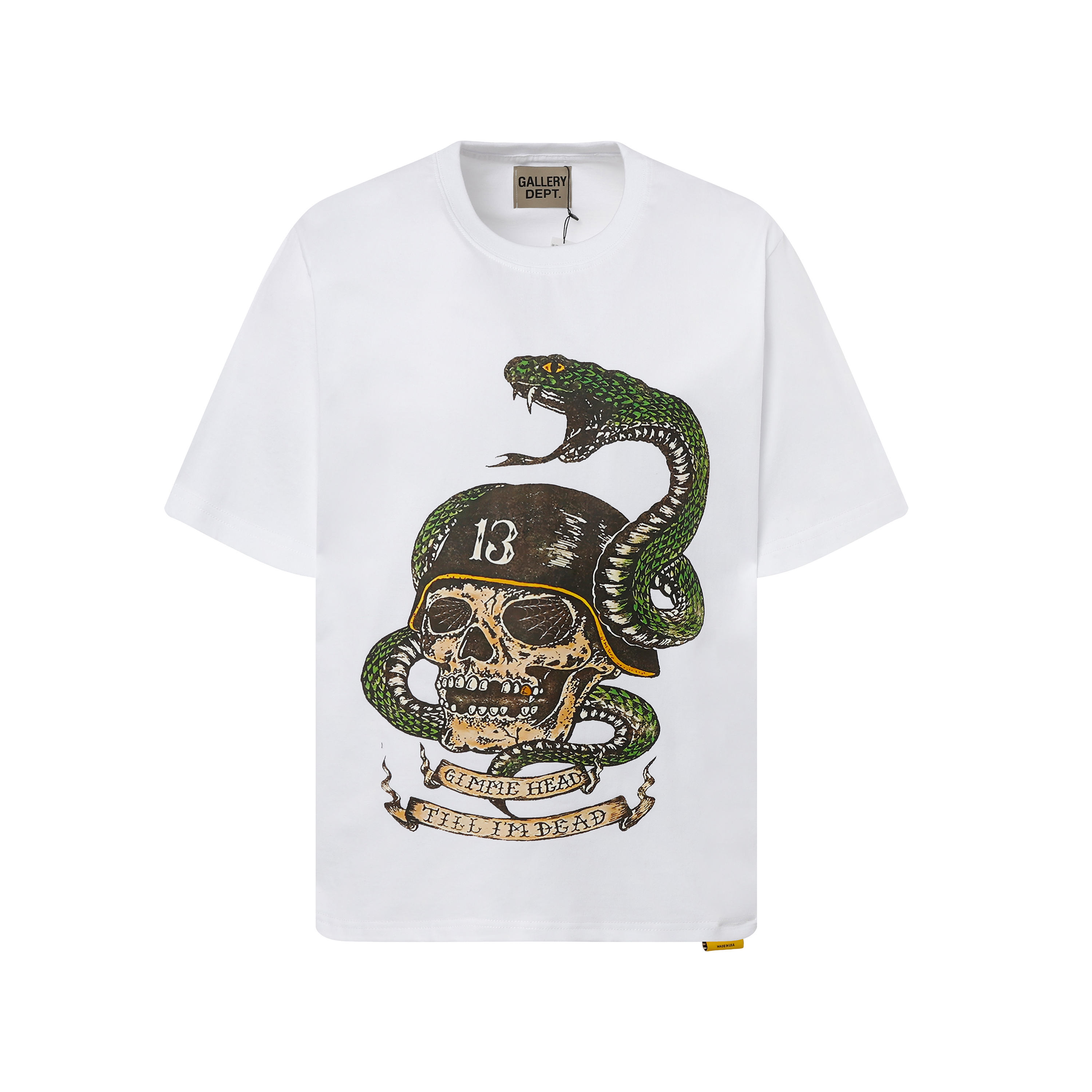 Gallery Dept. Print T-shirt White D3287