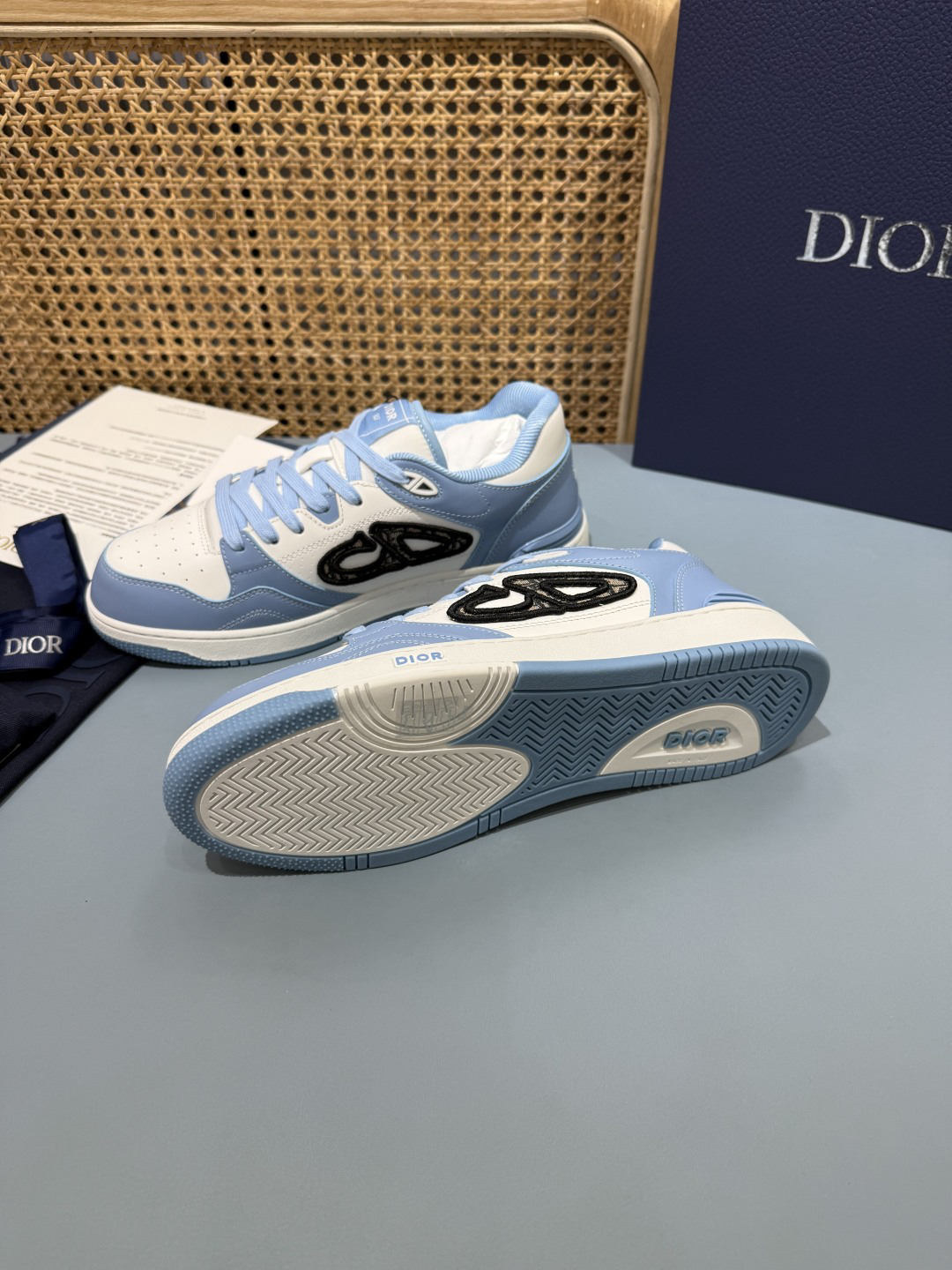 Dior B57 Low Dior Oblique Light Blue 3SN318ZXU H516