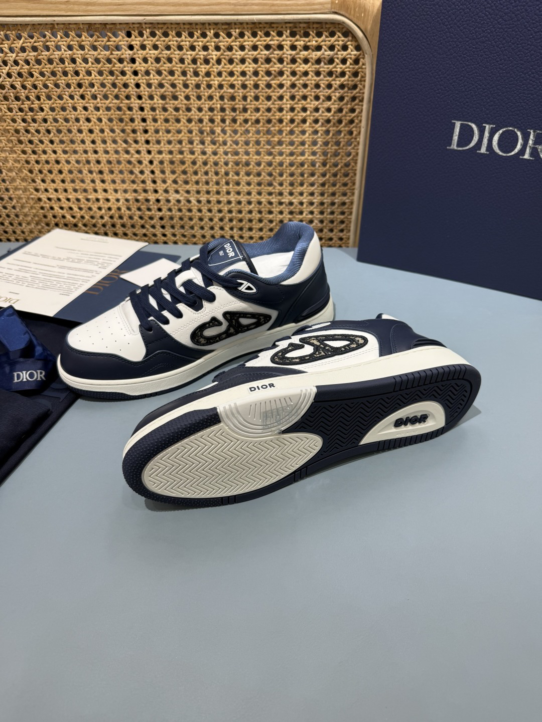 Dior B57 Low Dior Oblique Navy Blue 3SN318ZXU H553