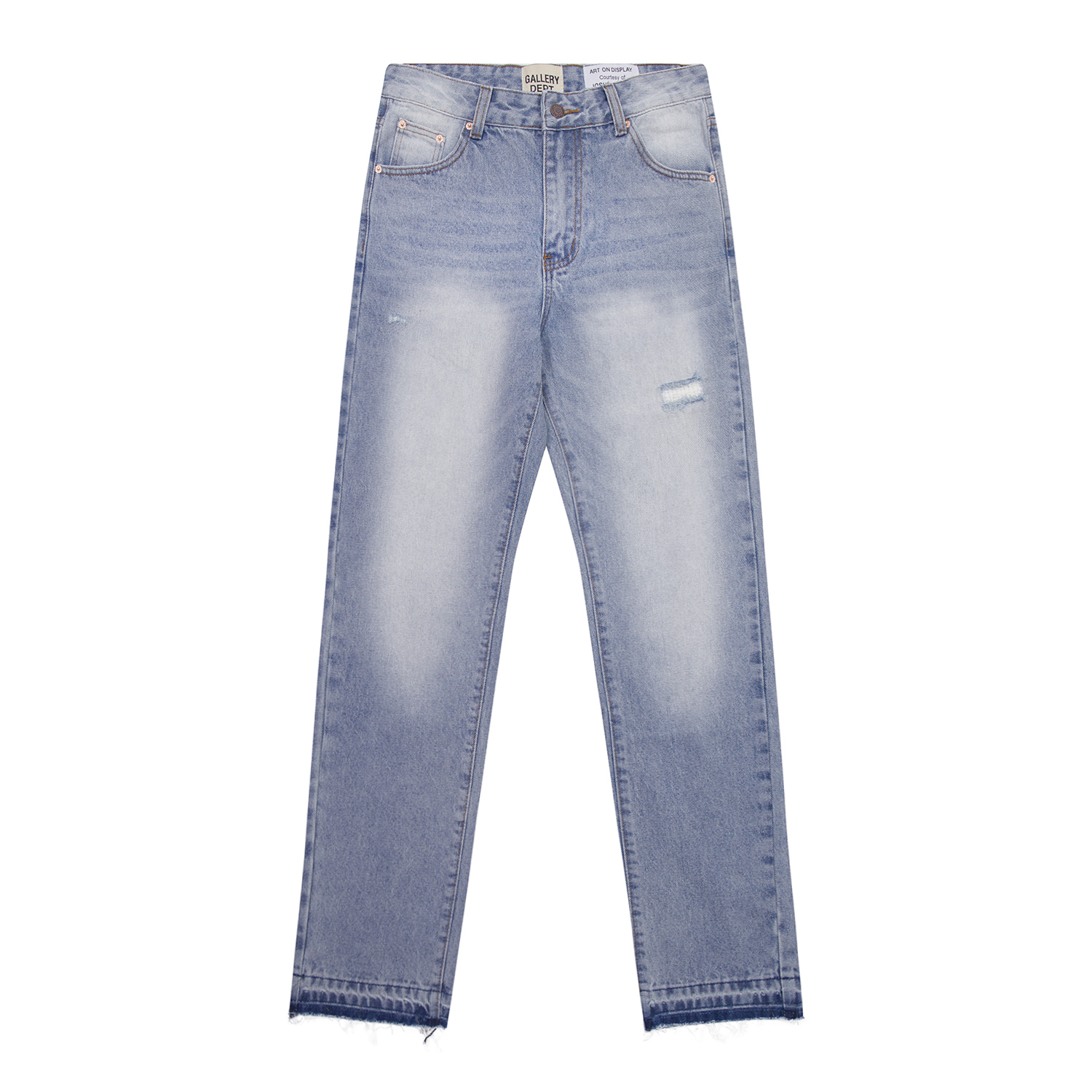 Gallery Dept. Basic Washed Straight Leg Jeans Blue YC00115
