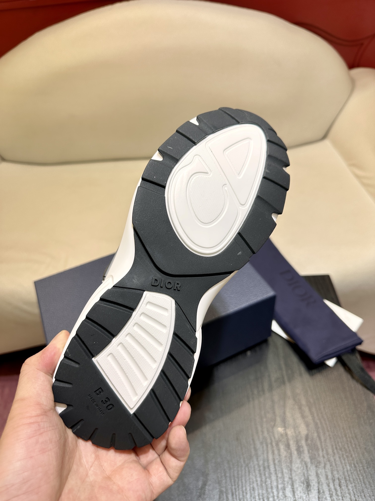 Dior B30 Light Blue Mesh and Blue Gray White 3SN279ZRB_H560