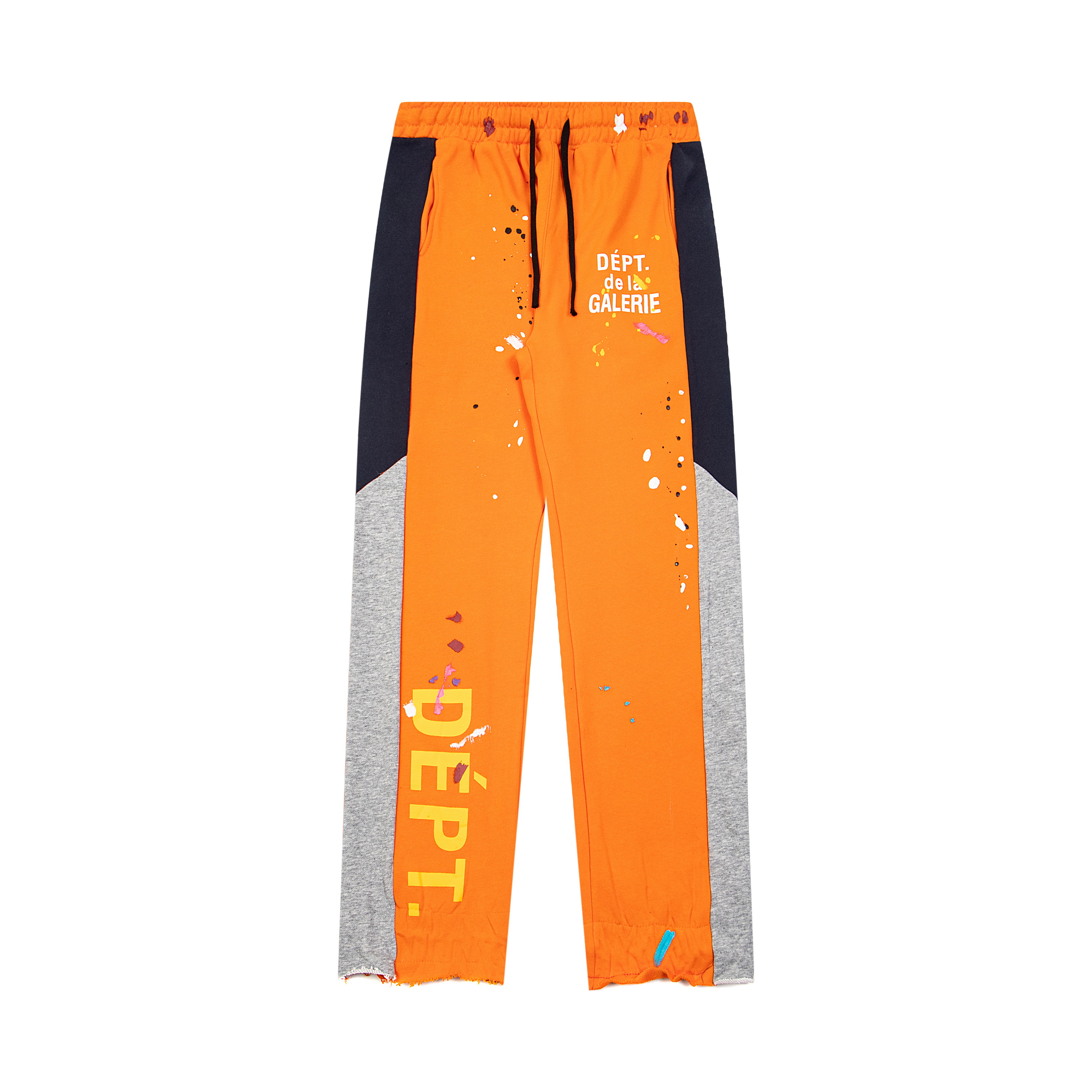 Gallery Dept. Splash Ink Spliced Sweatpants Orange G460#