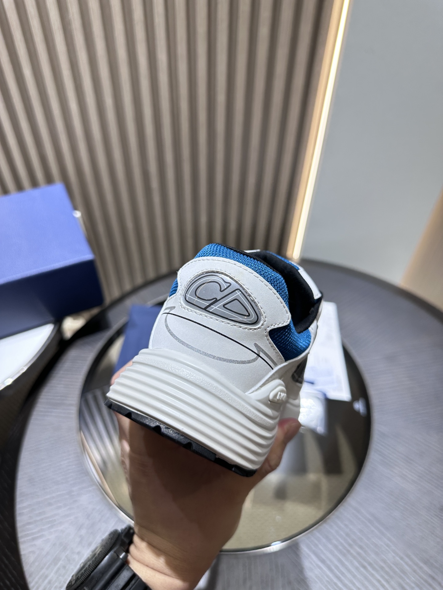 Dior B30 Blue Mesh White Technical Fabric 3SN279ZRD-H065