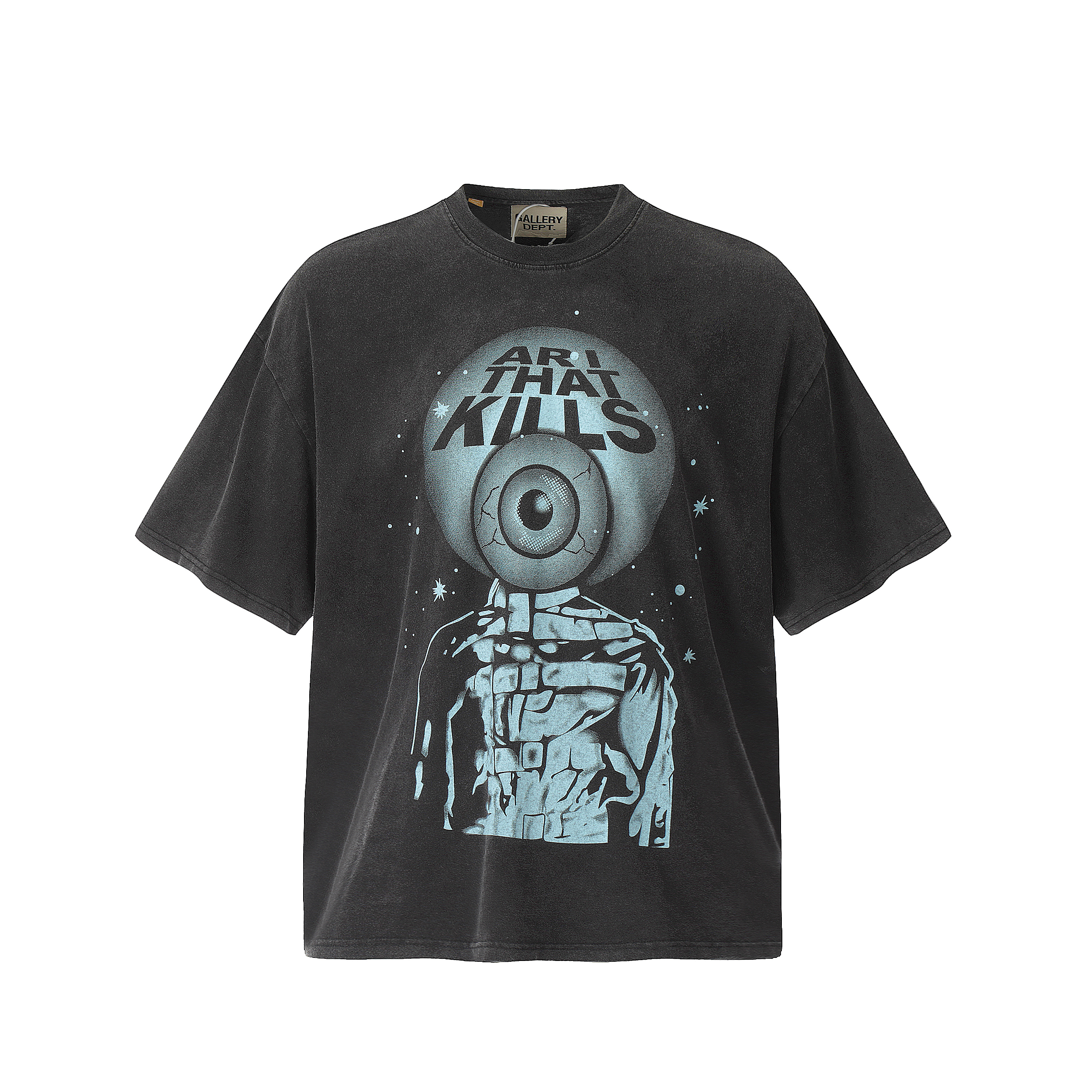 Gallery Dept. Print T-shirt Washed Black D53