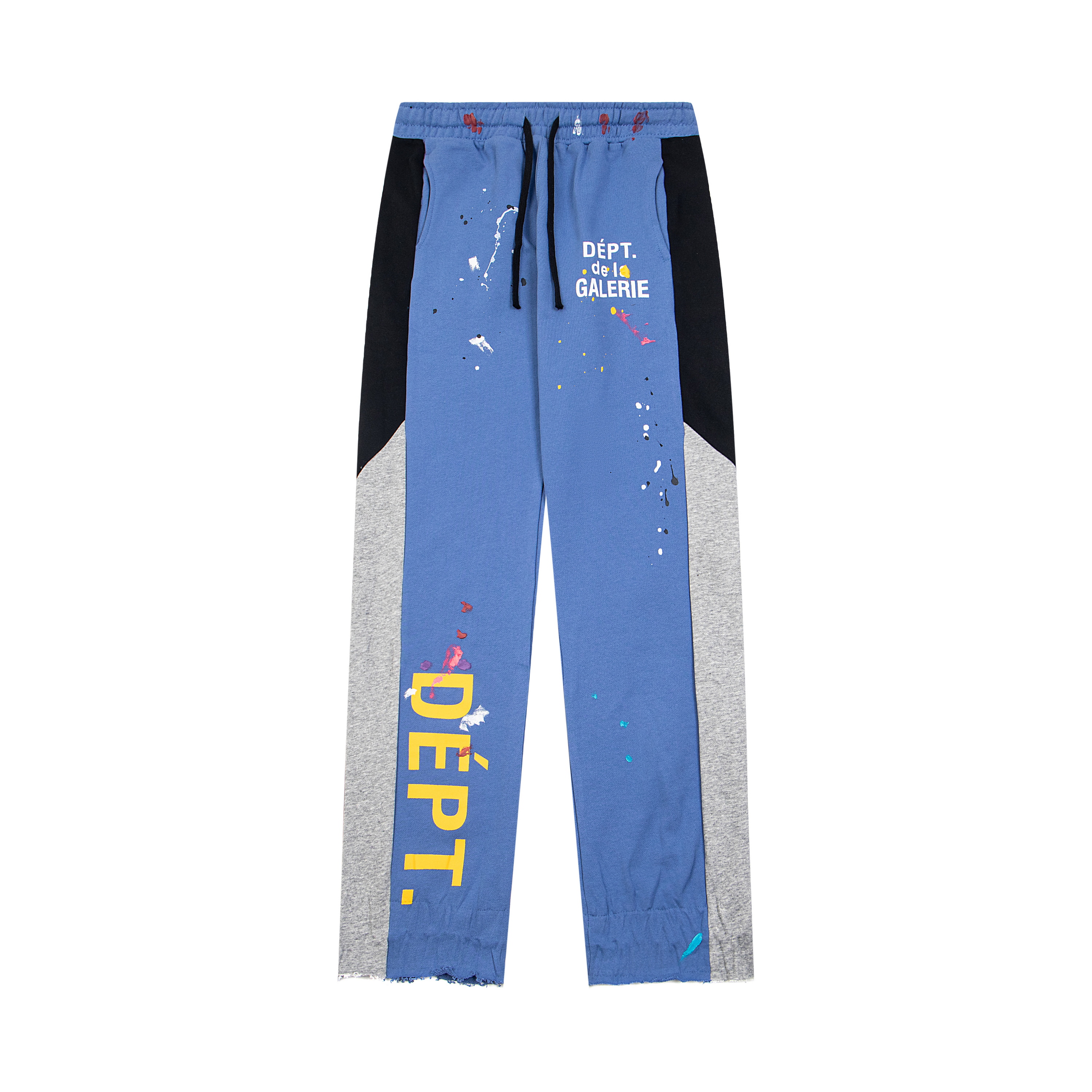 Gallery Dept. Splash Ink Spliced Sweatpants Blue G460#