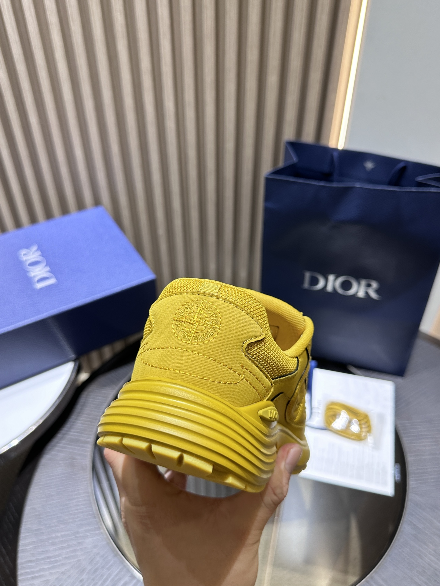 Dior x Stone Island B30 Sneaker Yellow 3SN279ZAN_H225