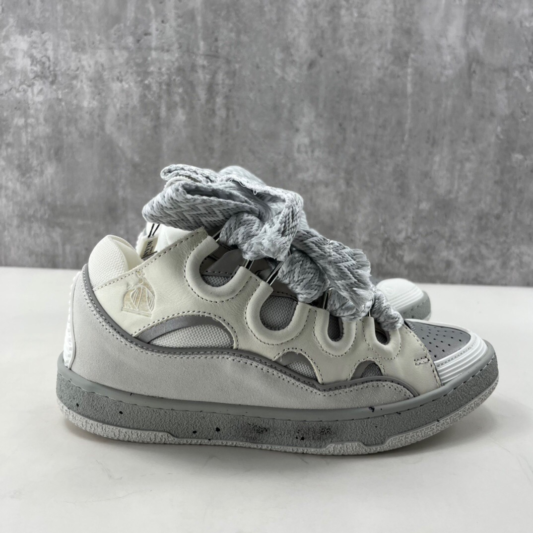 Lanvin Curb Sneaker Grey White