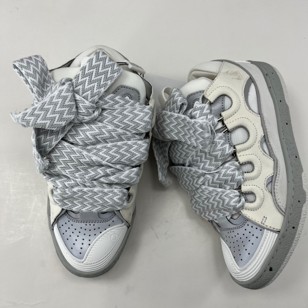 Lanvin Curb Sneaker Grey White