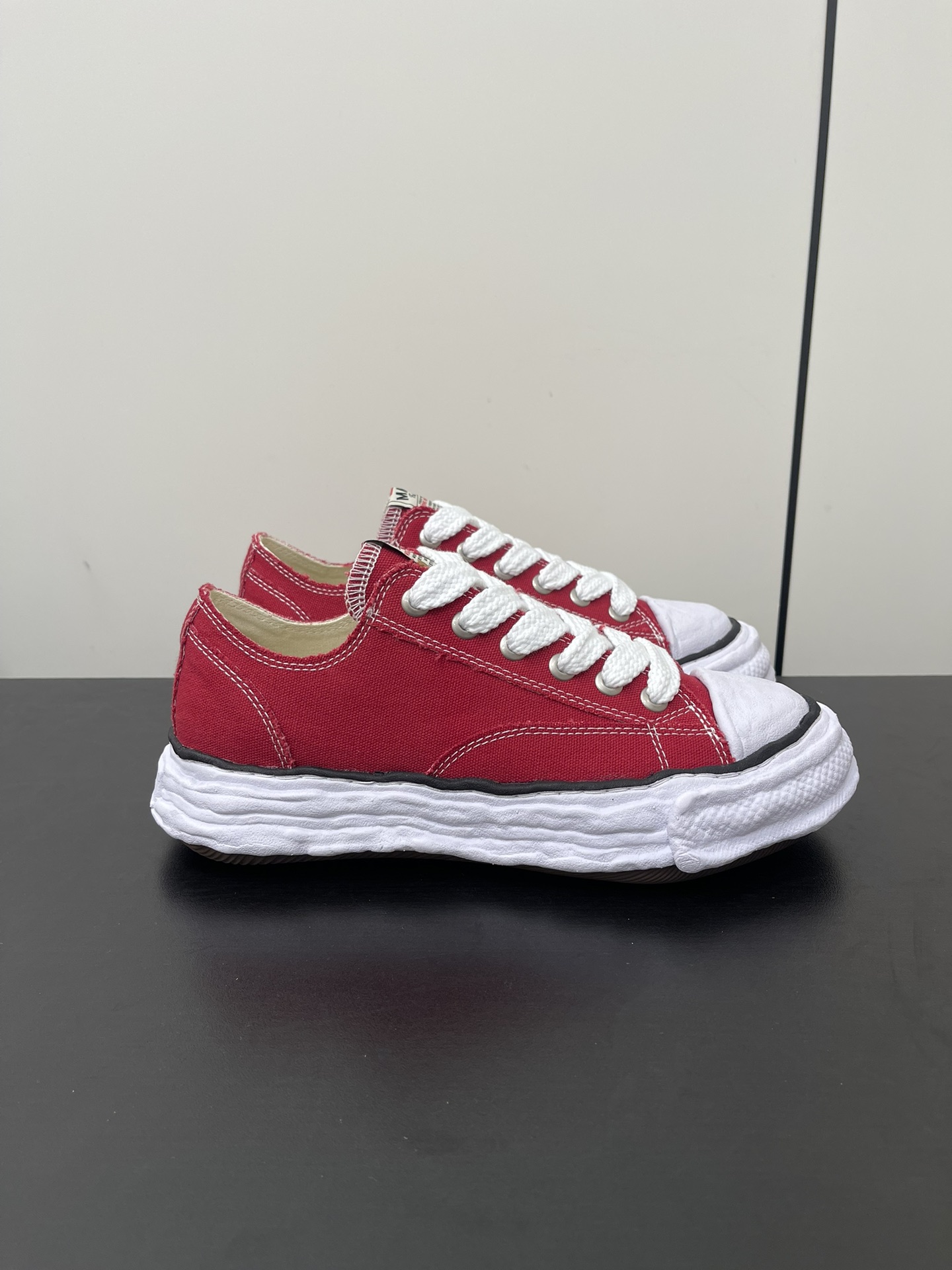 Maison Mihara Yasuhiro Peterson OG Sole Canvas Low Red A01FW702-RED