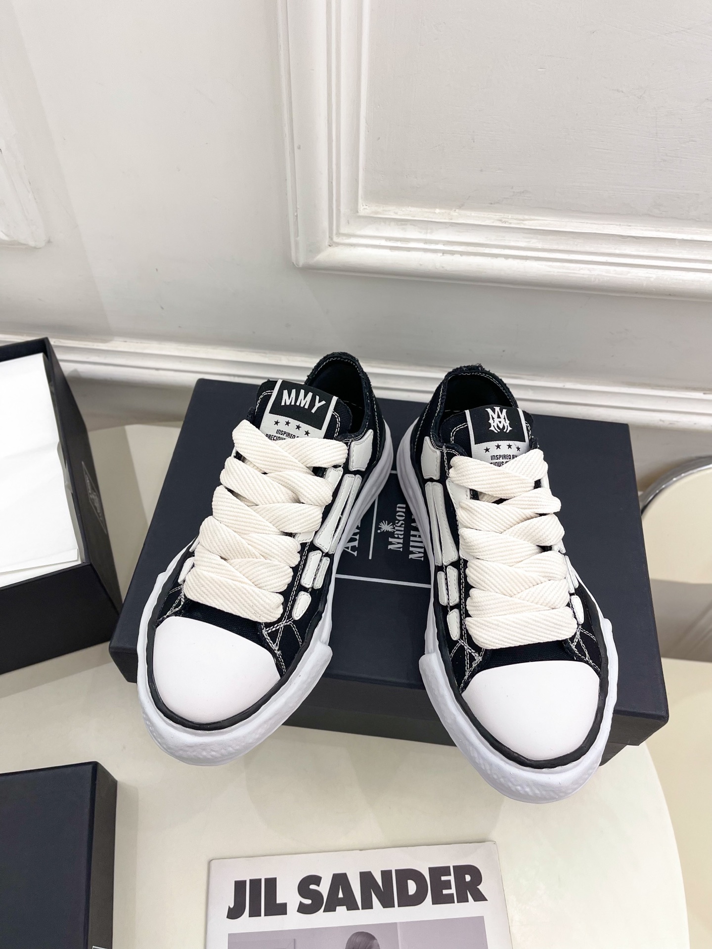 AMIRI MMY Bones x Maison MIHARA YASUHIRO Black AMFOSR1076-001 / C13FW701-BLK