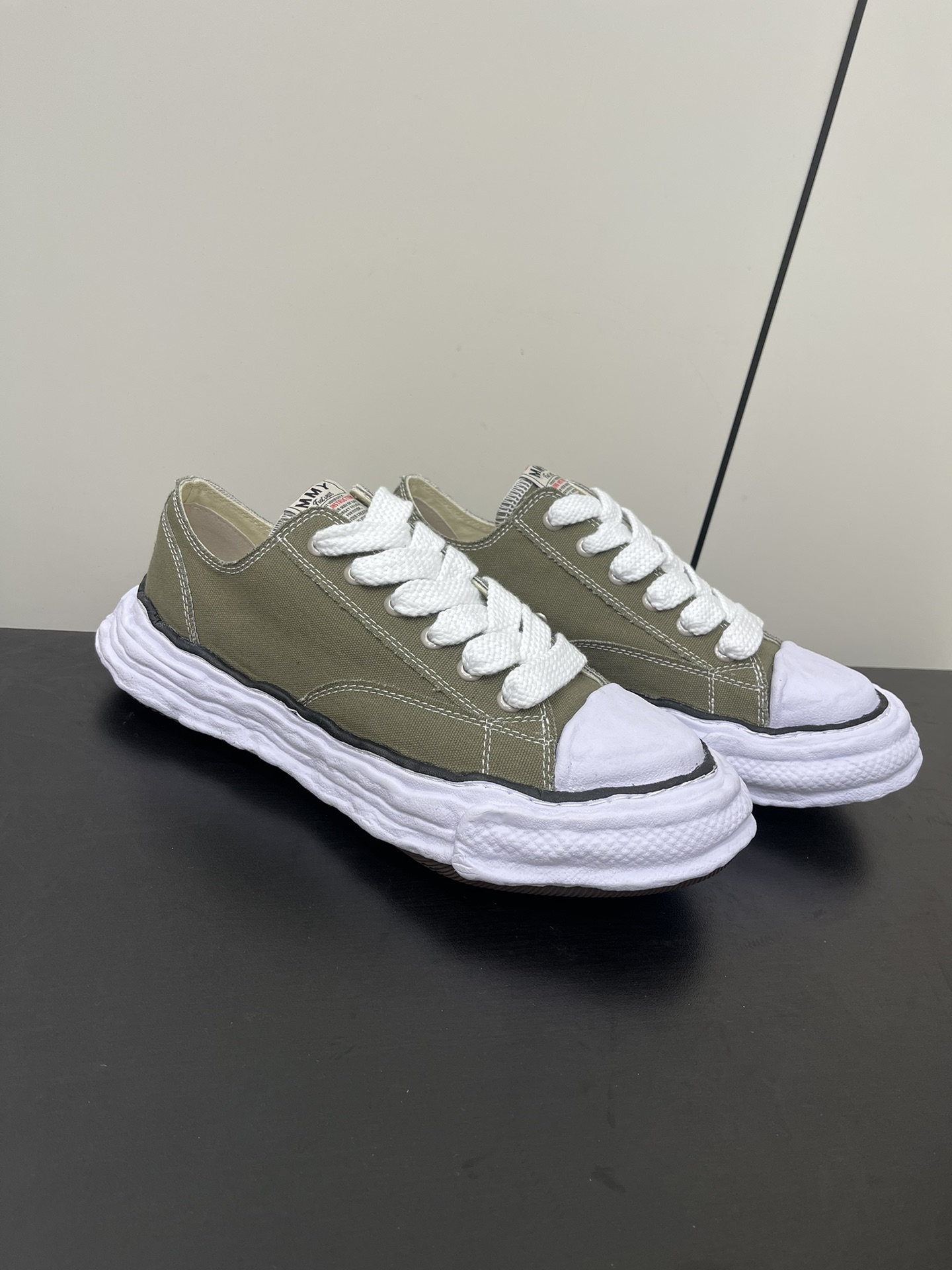 Maison Mihara Yasuhiro Peterson 23 OG Sole Canvas Low Green A11FW702-GRN