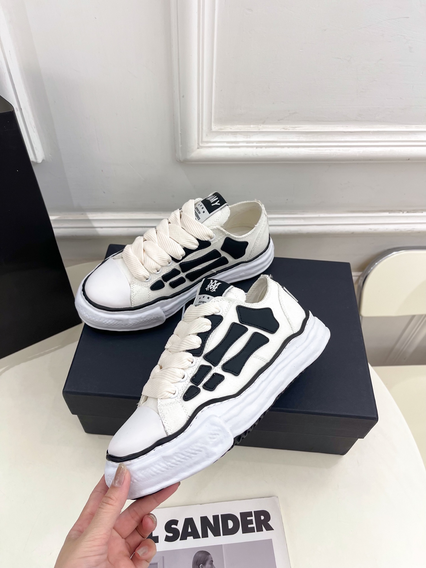 AMIRI MMY Bones x Maison MIHARA YASUHIRO Alabaster AMFOSR1076-271