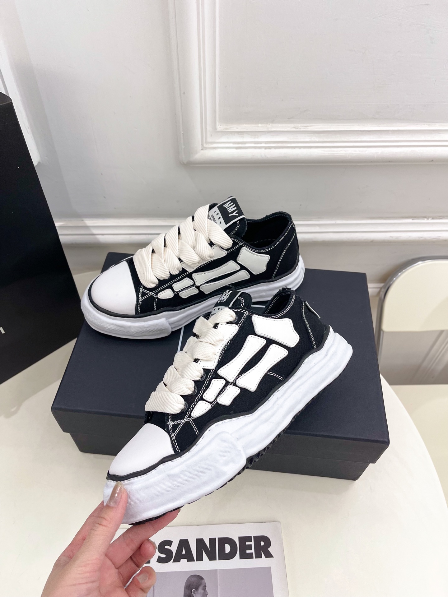 AMIRI MMY Bones x Maison MIHARA YASUHIRO Black AMFOSR1076-001 / C13FW701-BLK