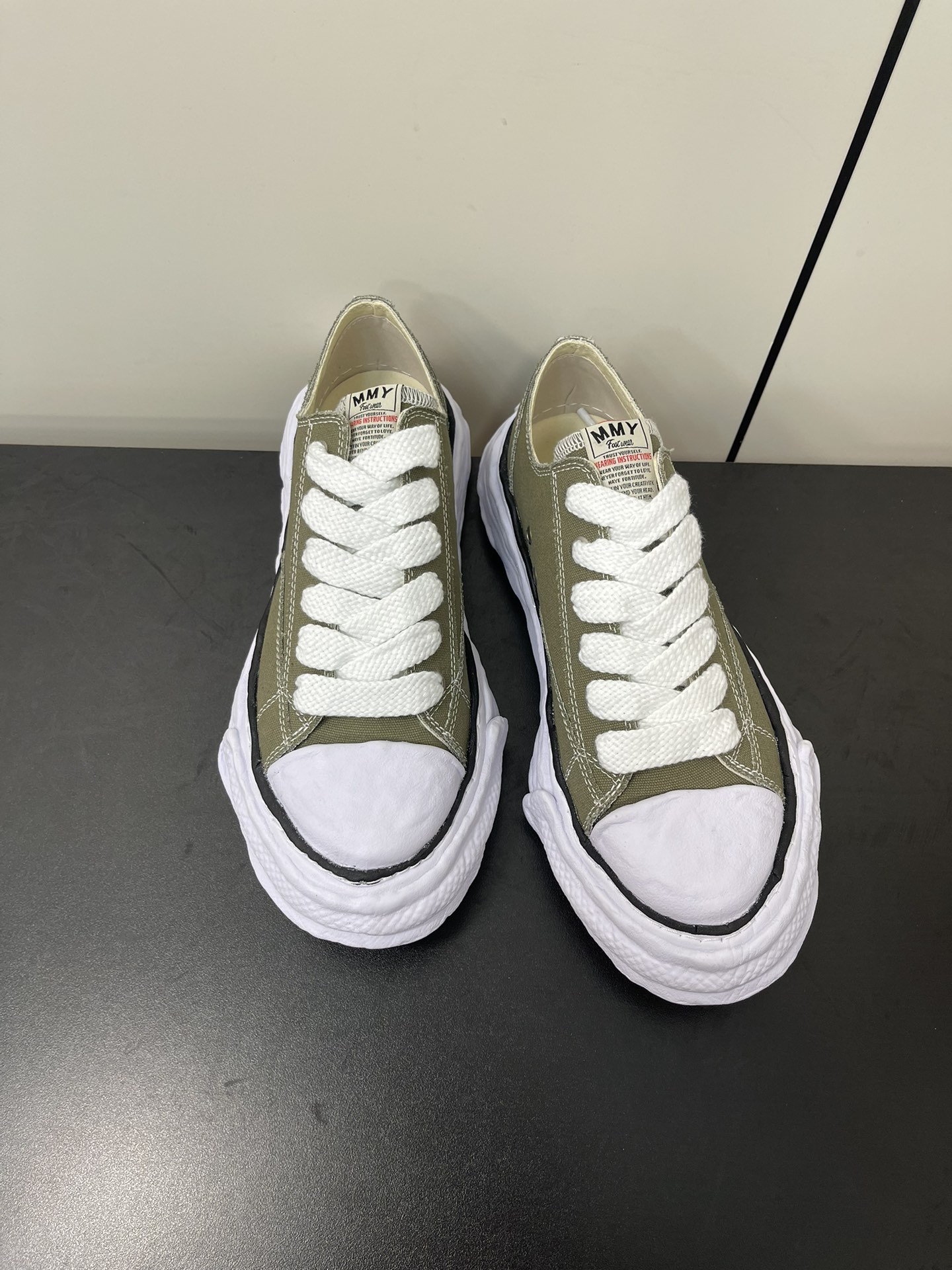 Maison Mihara Yasuhiro Peterson 23 OG Sole Canvas Low Green A11FW702-GRN