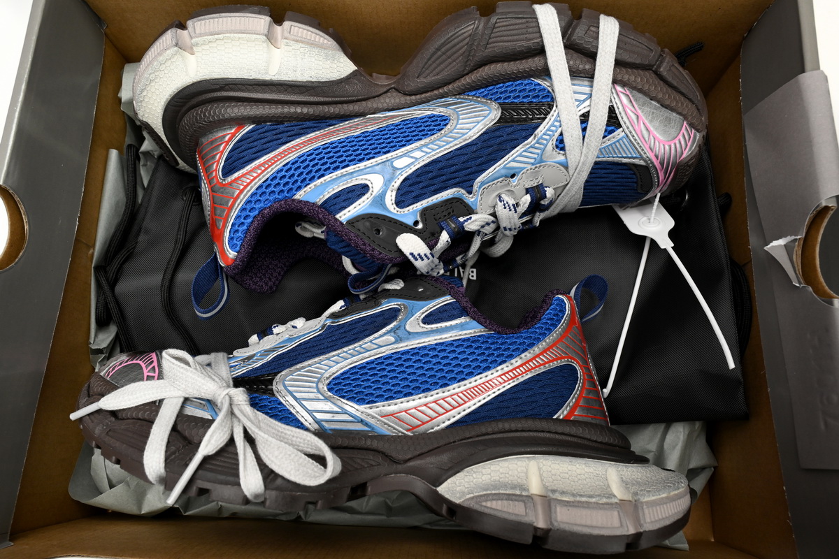 Balenciaga 3XL Silver Red and Blue 542229 W1RB5 0513