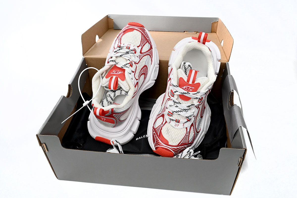 Balenciaga 3XL White Red 734733 W2RG3 1203