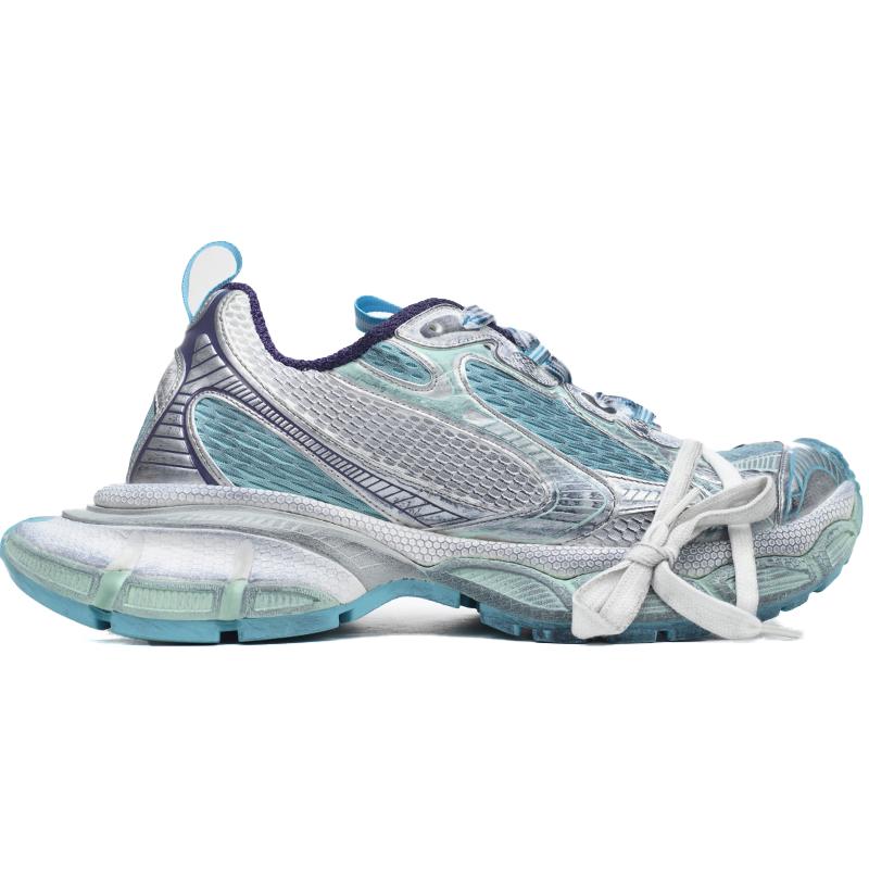 Balenciaga 3XL White Silver Blue 734734 W3XL5 4095