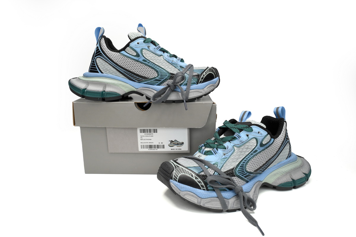 Balenciaga 3XL Black Green Blue 734731 W3XLR 0629