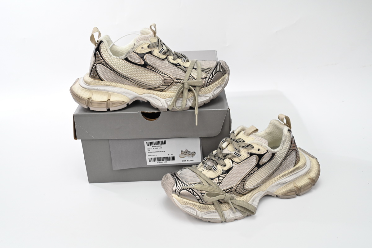 Balenciaga 3XL Black Gray White Gold 734734 W3XL6 0185