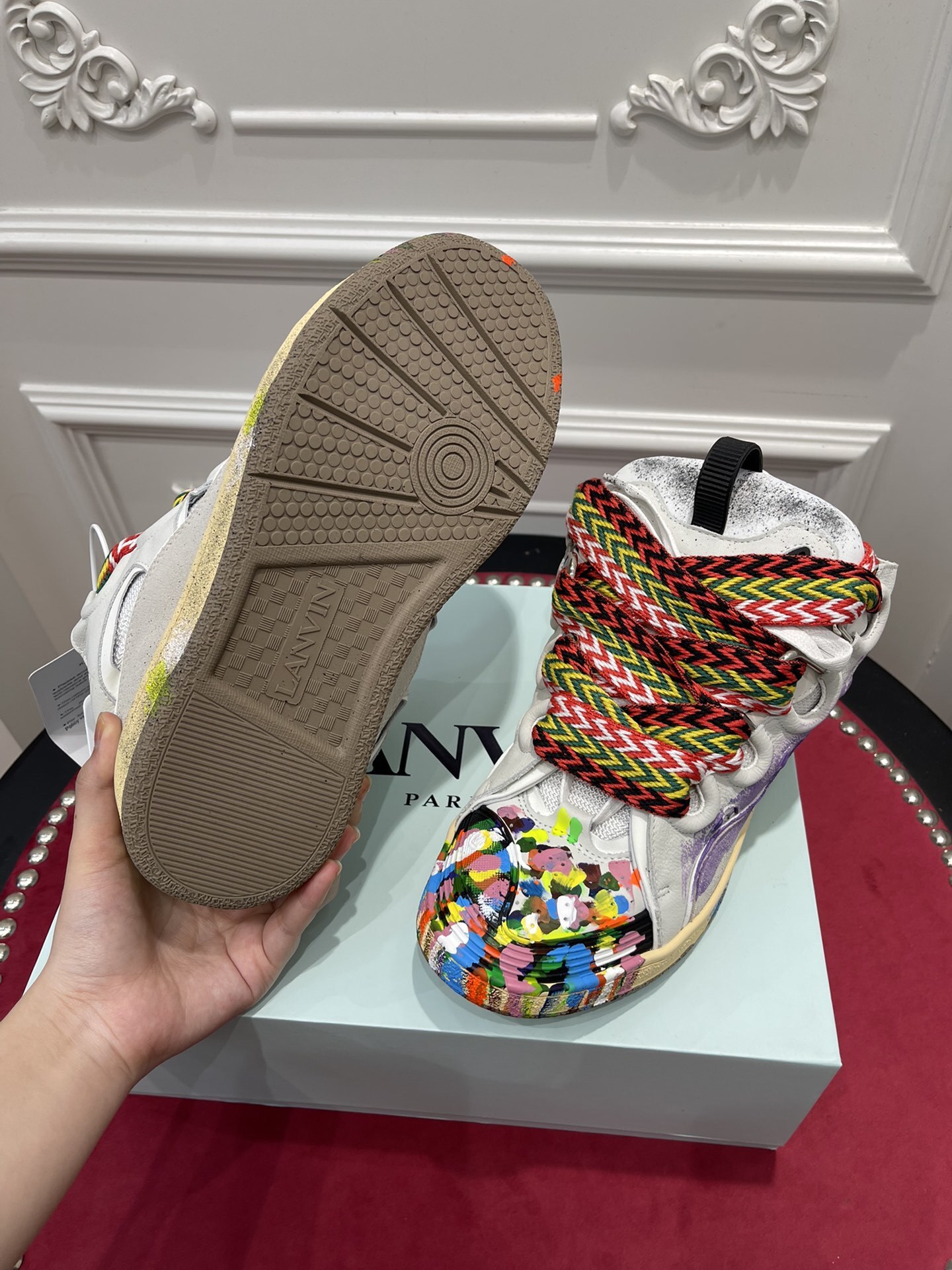 Gallery Dept. x Lanvin Curb ‘Paint Drip – Optical White’