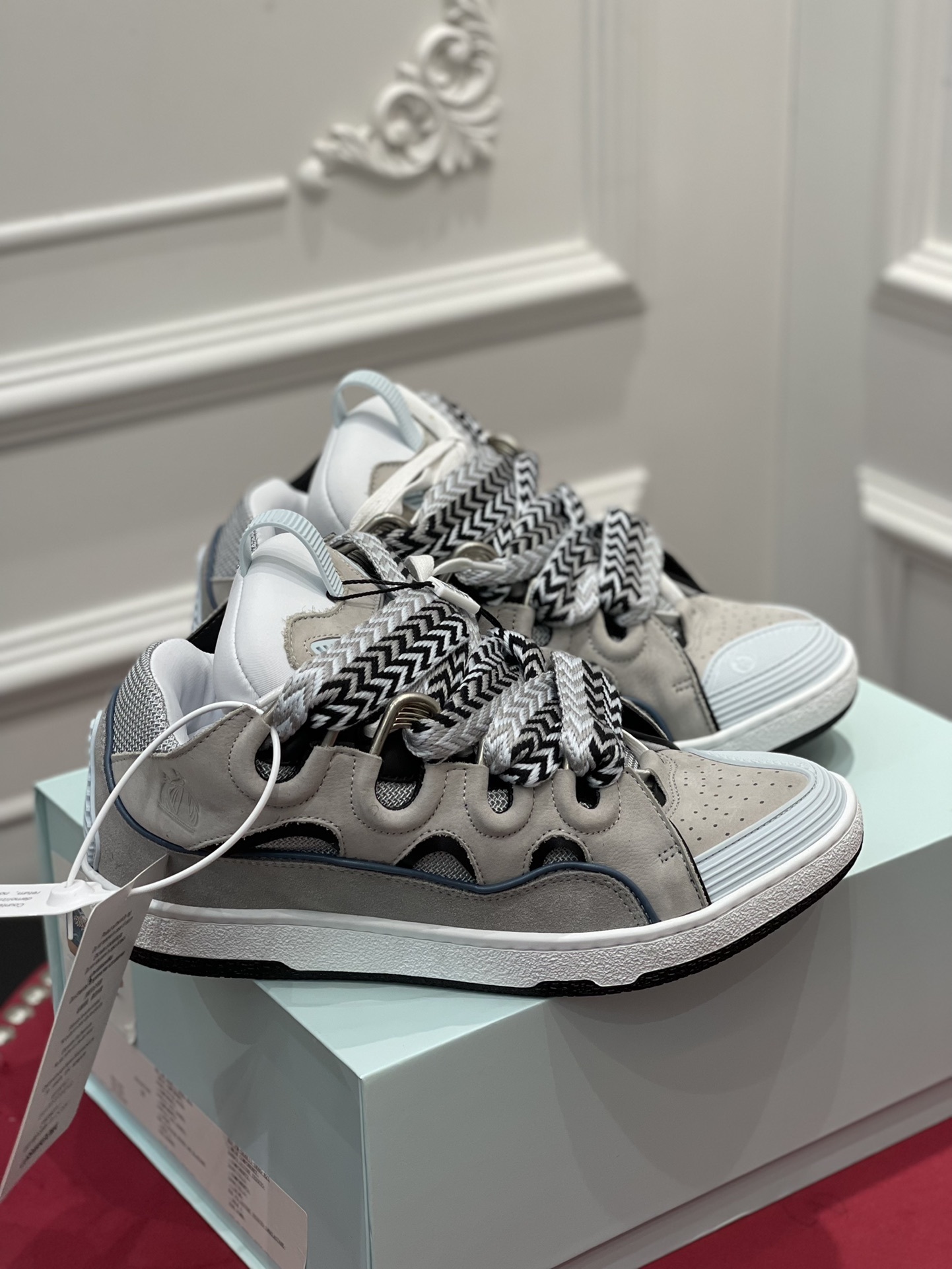Lanvin Wmns Curb Sneakers ‘Grey’