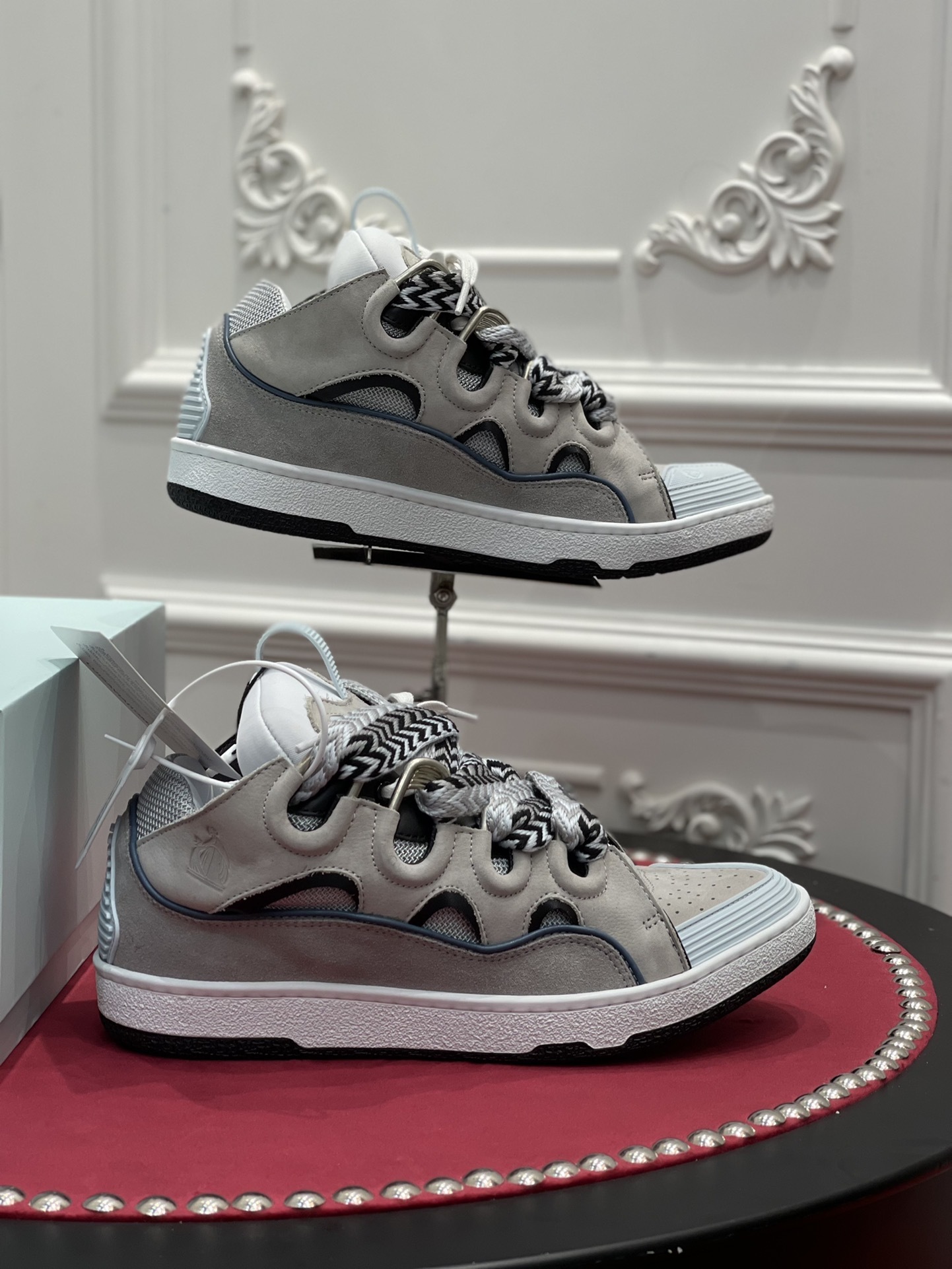 Lanvin Wmns Curb Sneakers ‘Grey’