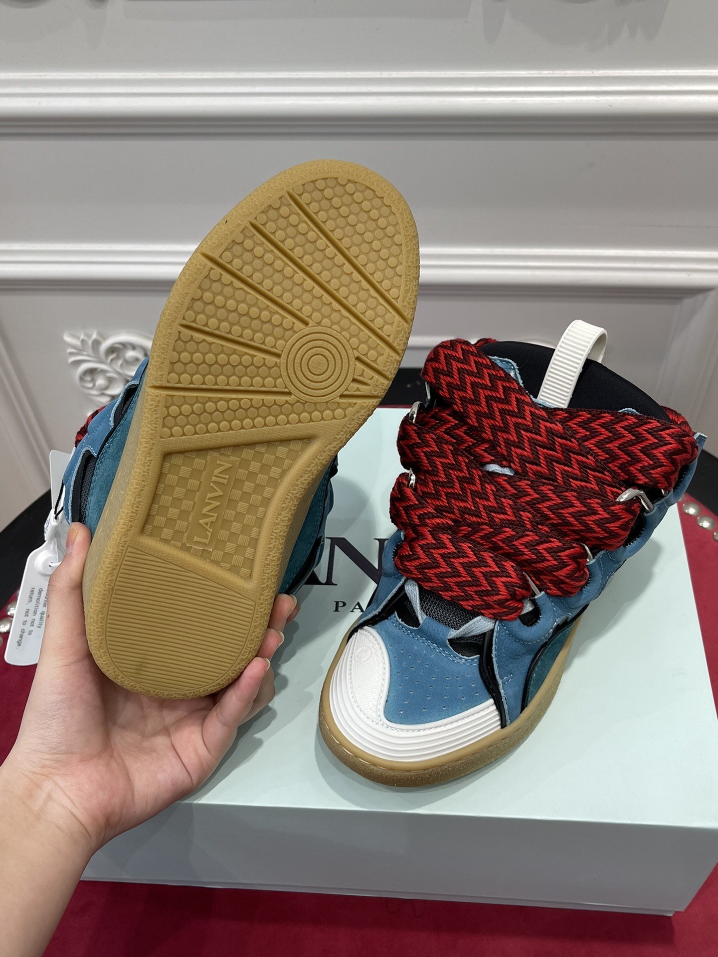 Lanvin Curb Sneakers ‘Ink Blue’