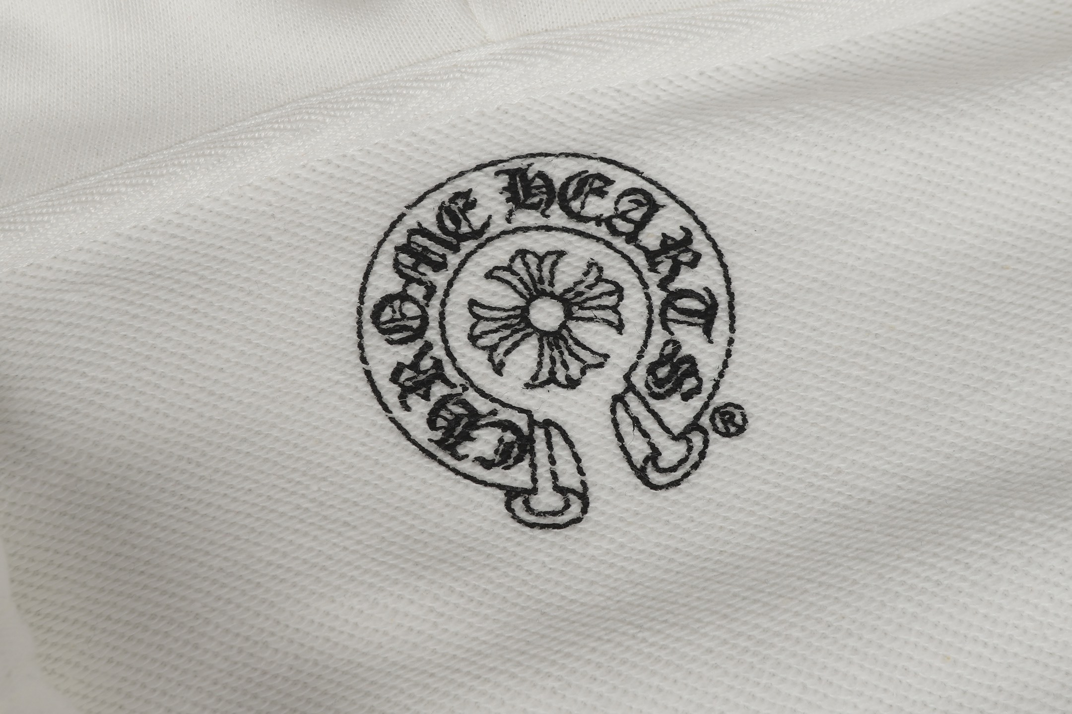 Chrome Heart White Zip Up Hoodie