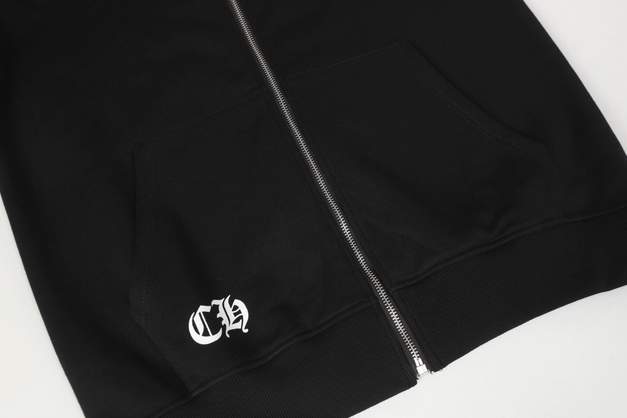 Chrome Heart black Zip Up Hoodie