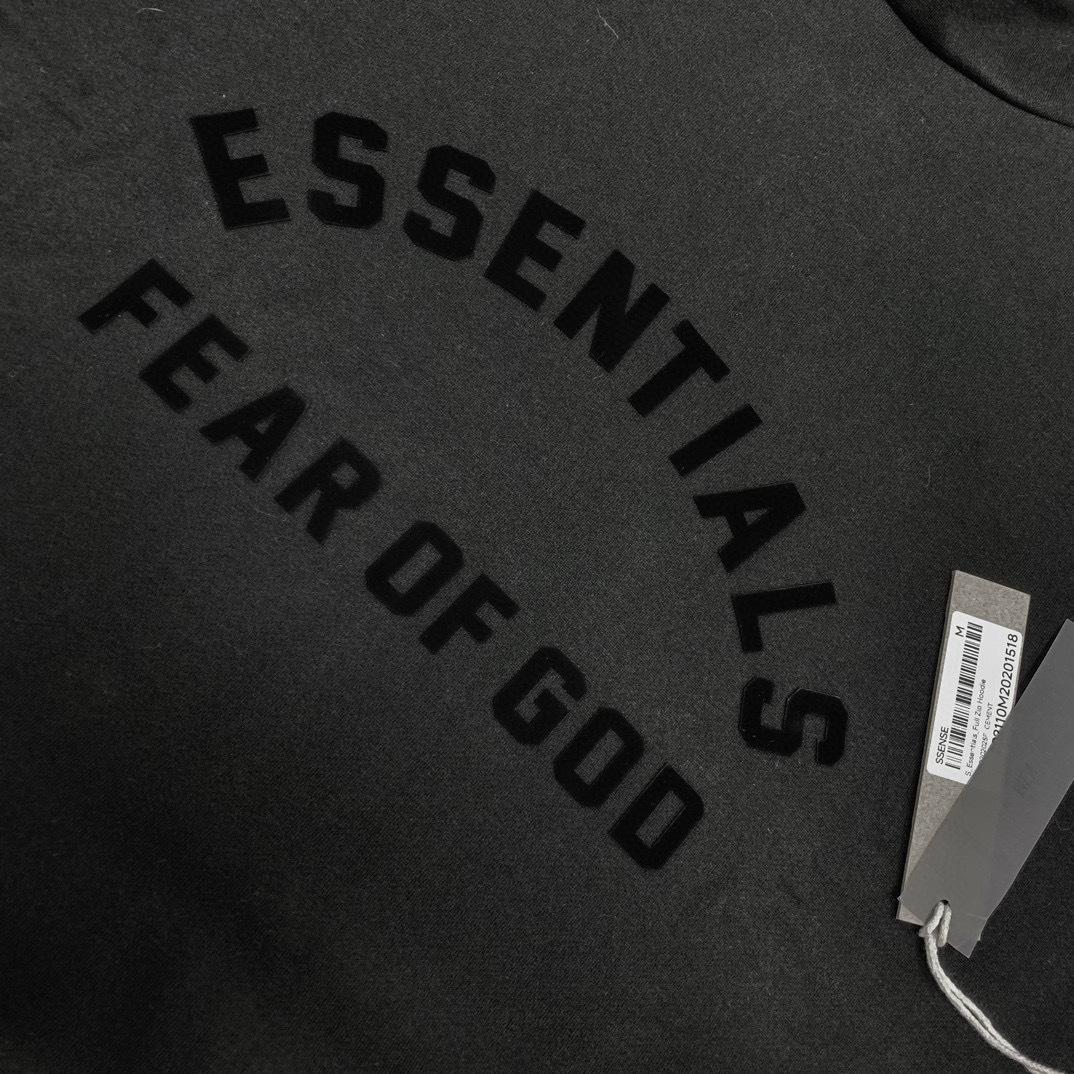 FEAR OF GOD ESSENTIALS JET BLACK TRACKSUIT