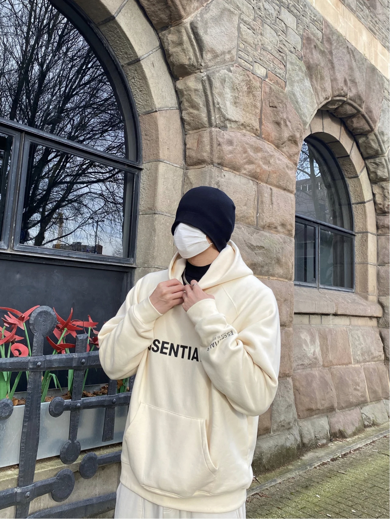 Fear of God Essential Hoodies Blusa de Moletom | white