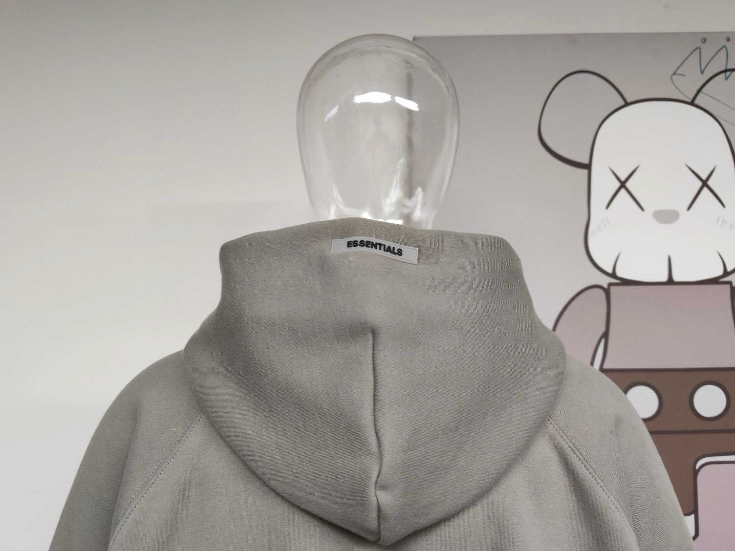 Essentials Brown Zip Up Hoodie